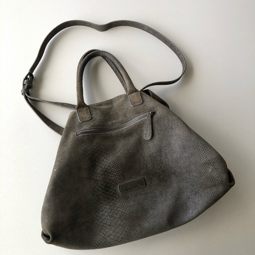 **SOLD** Liebeskind Berlin Snakeskin Gray Satchel